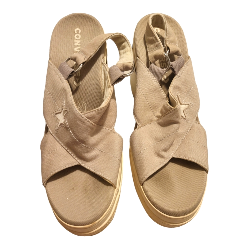 Converse one star heel sandal slip for women size 9, mild used